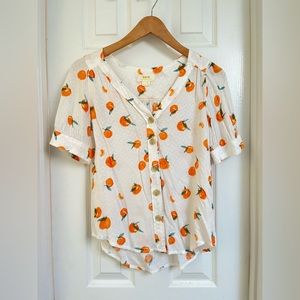 Maeve Clementine Print Top